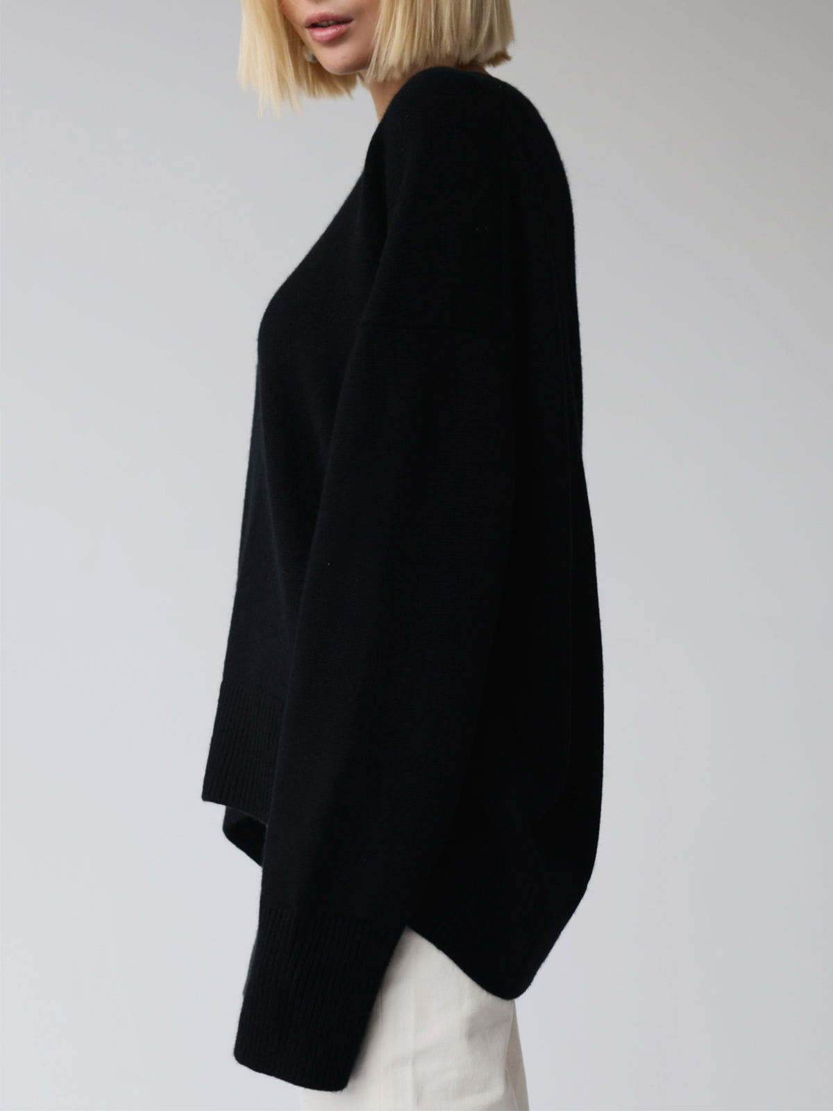 Damen Oversized Pullover Weich Groß
