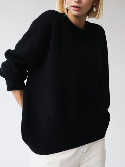 Damen Oversized Pullover Weich Groß