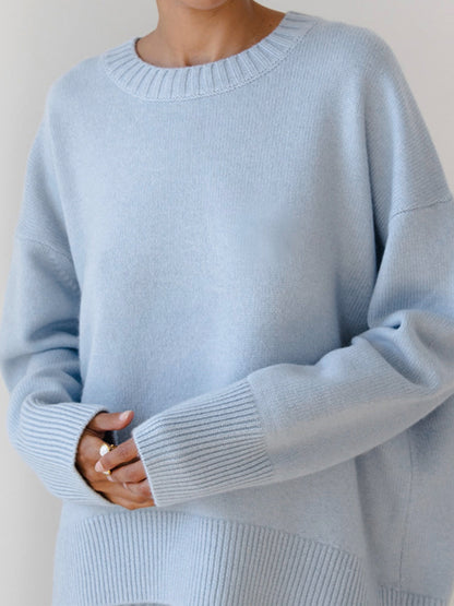 Damen Oversized Pullover Weich Groß