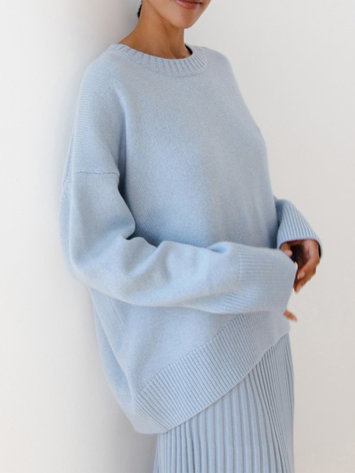 Damen Oversized Pullover Weich Groß - Norvielle