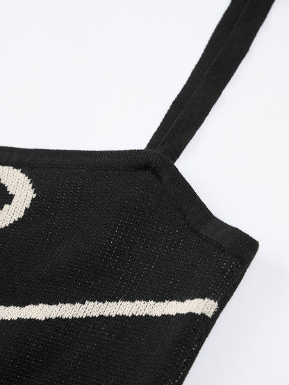 Damen Midikleid Figurschmeichelnd Abstrakt