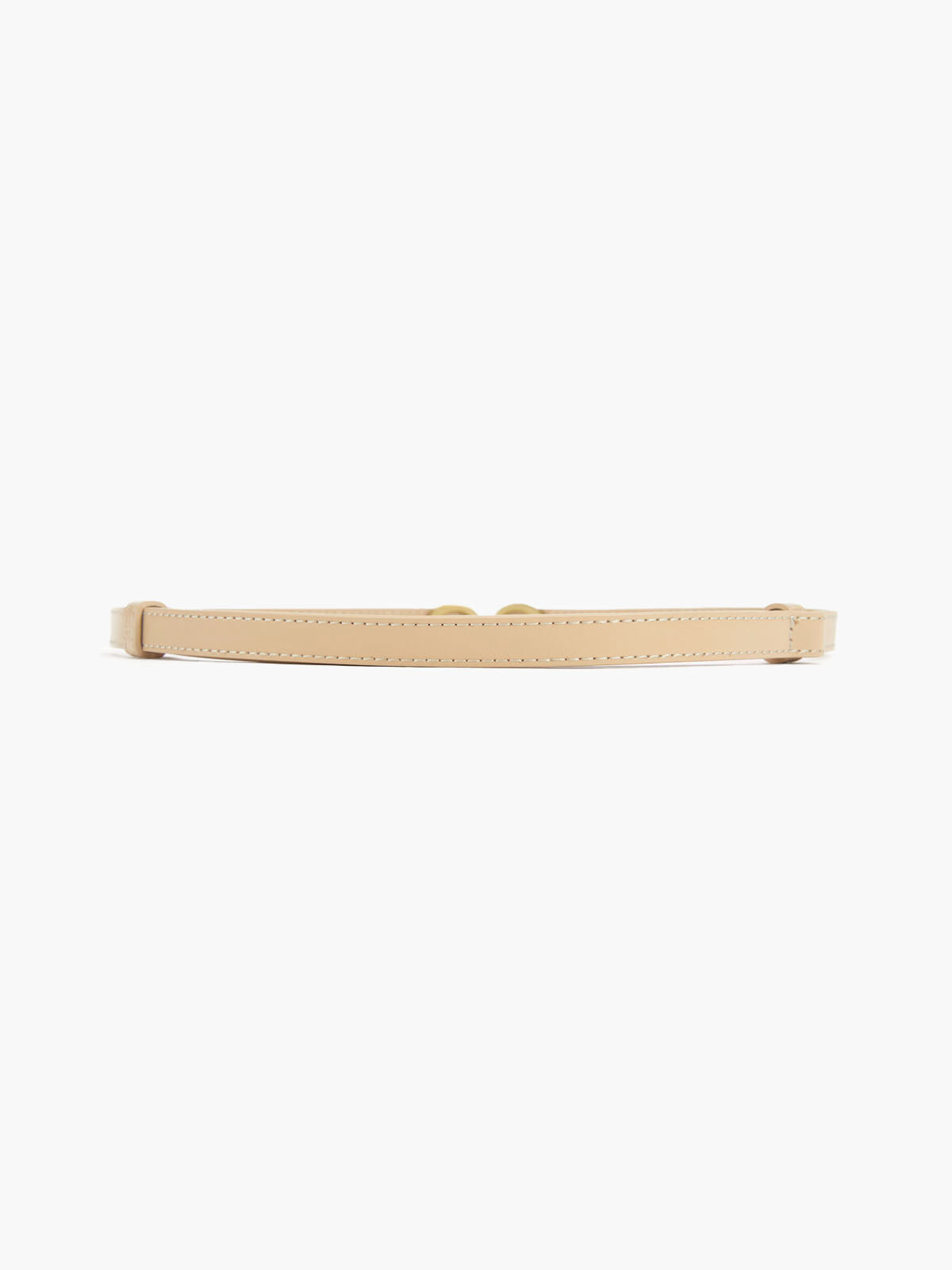 Damen Leder Gürtel Schmal Goldschnalle