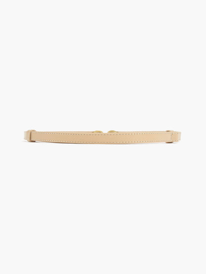 Damen Leder Gürtel Schmal Goldschnalle