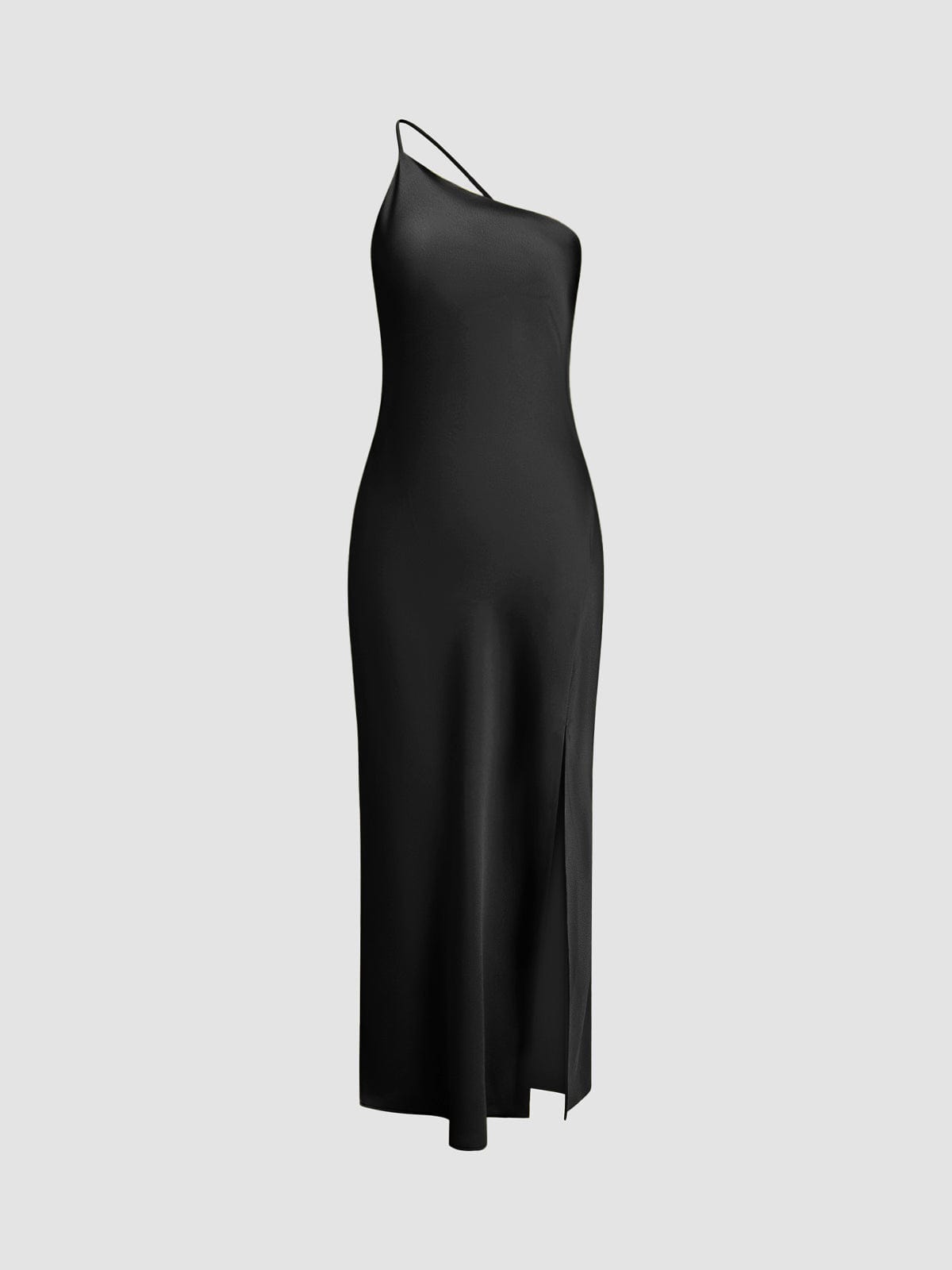 Elegantes Damen Satinkleid Rückenfrei Hochzeitskleid