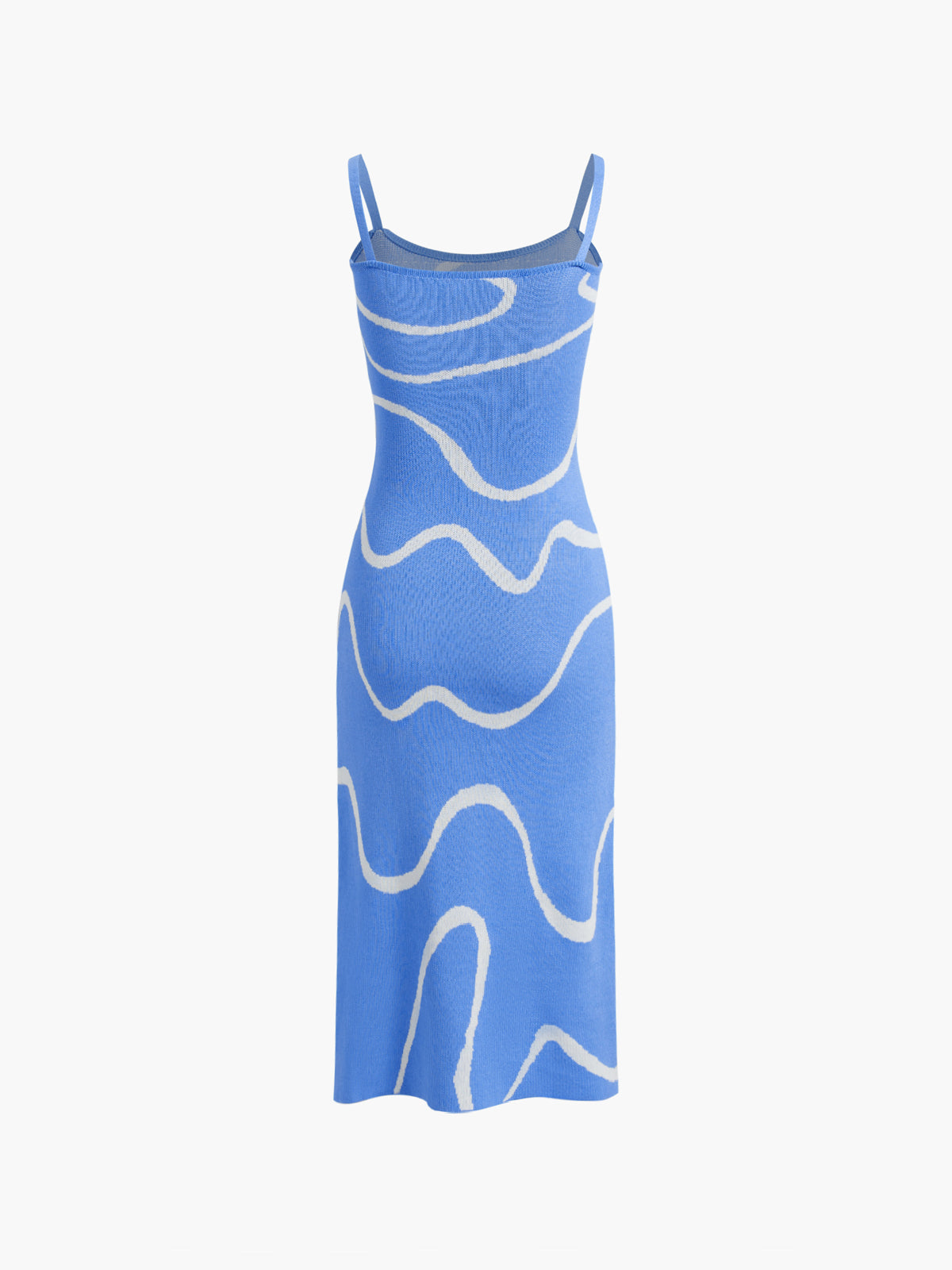 Damen Midikleid Figurschmeichelnd Abstrakt