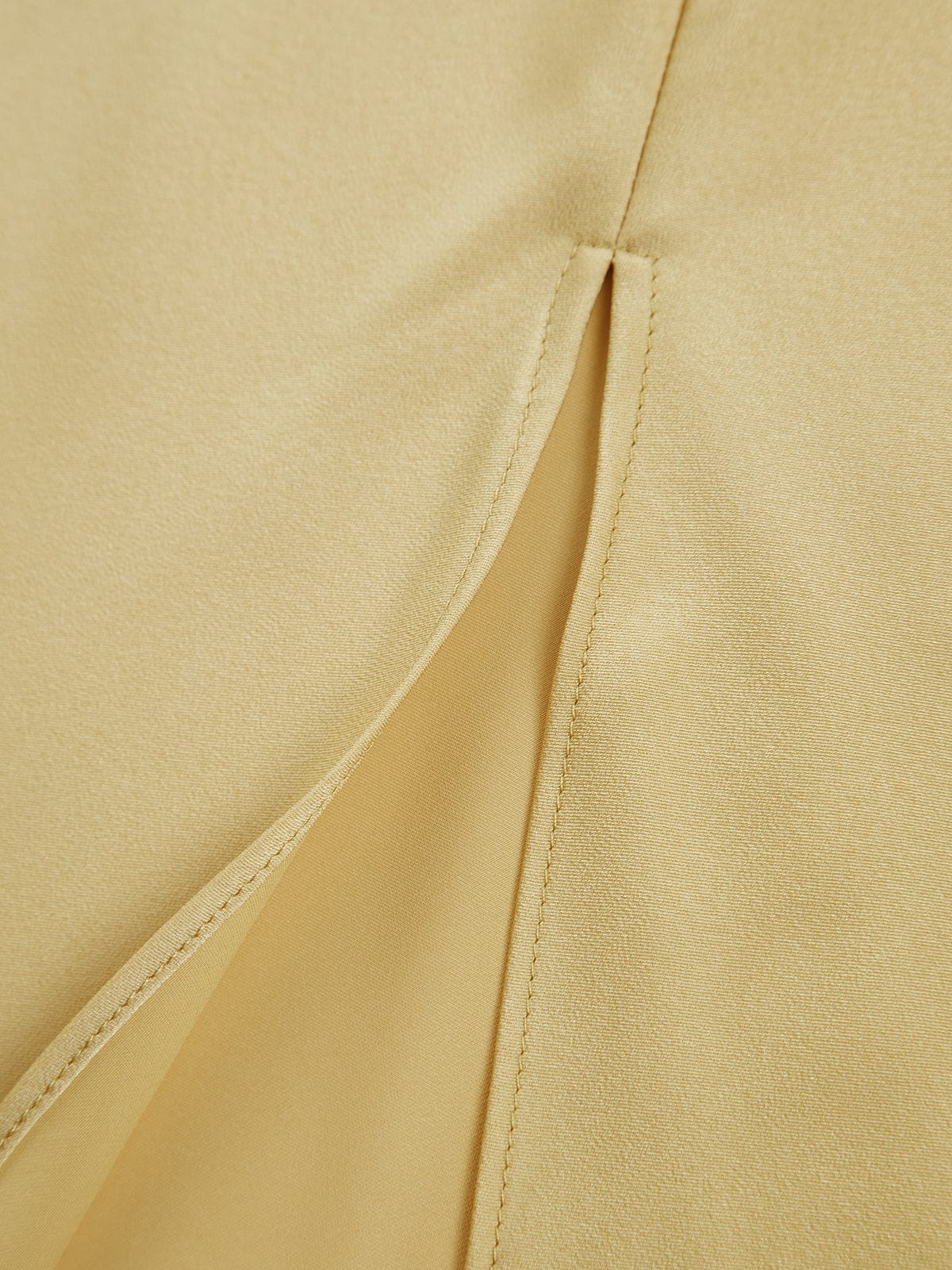 Damen Maxikleid Rückenfrei Satin Feine Träger