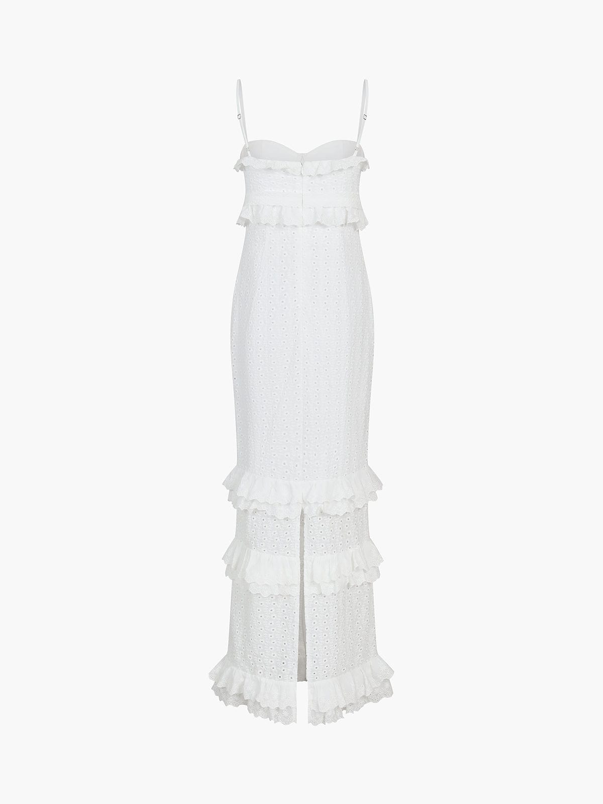 es Damenkleid Spitze Rüschen Elegant