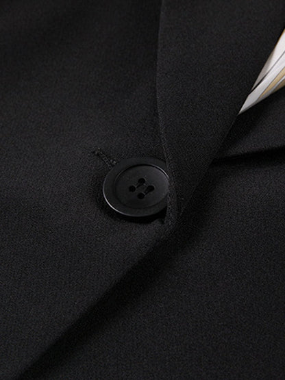 Damen Blazer Büroanzug Cropped Modern