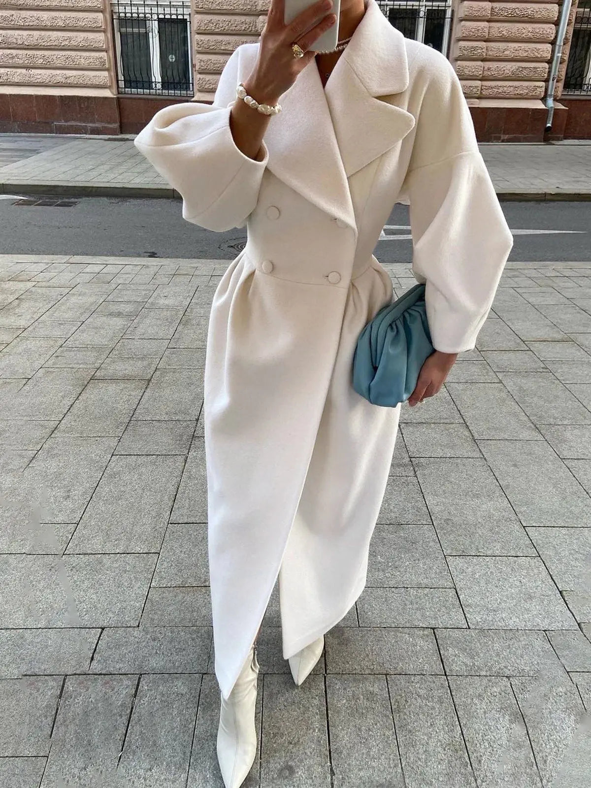 Damen Trenchcoat Klassisch Schwarz - Norvielle