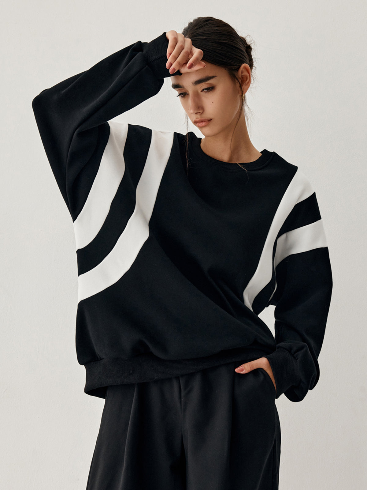 Fay Damen Pullover Grobstrick Seitenstreifen - Norvielle