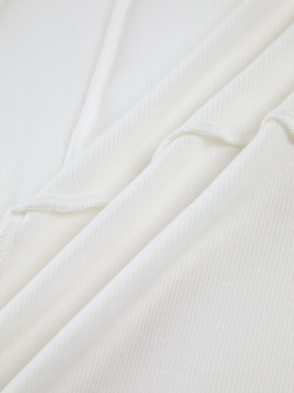 Damen Langarm Crop- Mit Nahtdetail Trendy