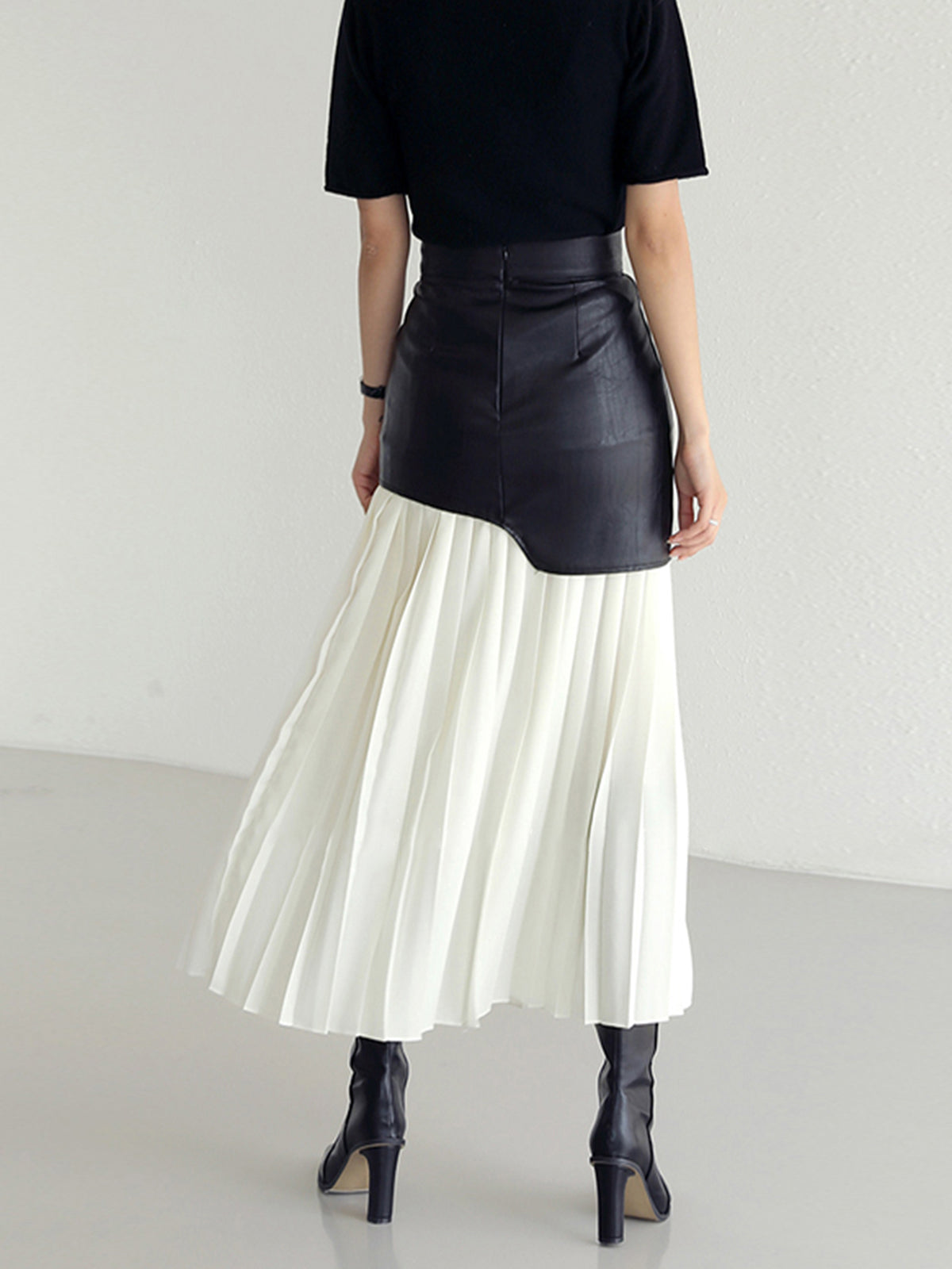 Damen Asymmetrischer Midi-Rock Sommerkleid