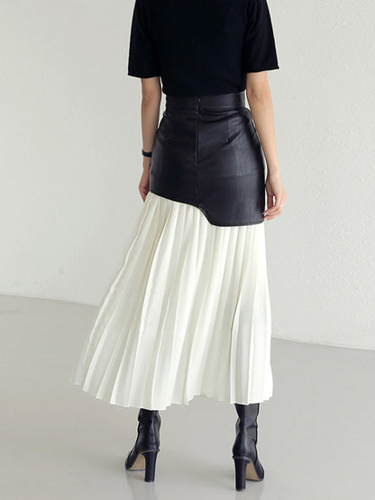 Damen Asymmetrischer Midi-Rock Sommerkleid