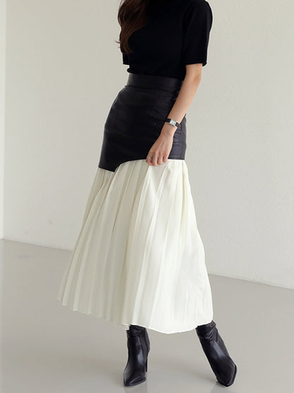 Damen Asymmetrischer Midi-Rock Sommerkleid