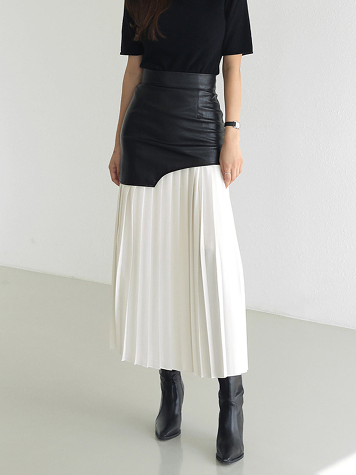 Damen Asymmetrischer Midi-Rock Sommerkleid - Norvielle
