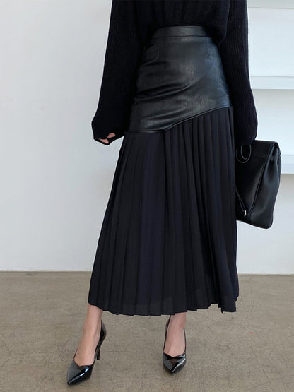 Damen Asymmetrischer Midi-Rock Sommerkleid