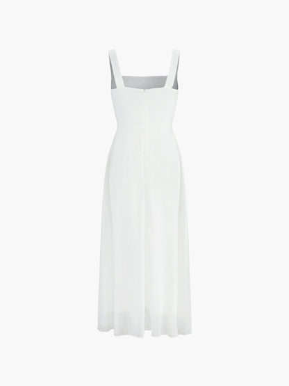 Elegantes Damen Midikleid A-Linie Zeitlos