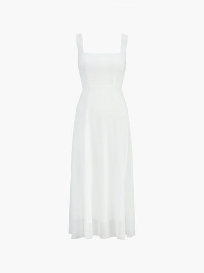 Elegantes Damen Midikleid A-Linie Zeitlos
