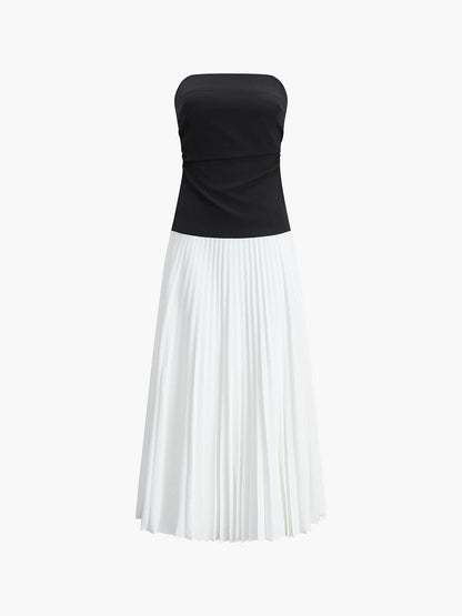 Damen Bustier- und Maxi-Rock Set Elegantes Frauen-Outfit