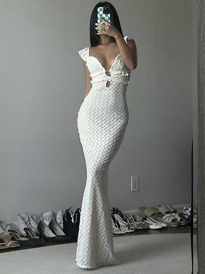 Damen Partykleid Rückenfrei Dekolleté