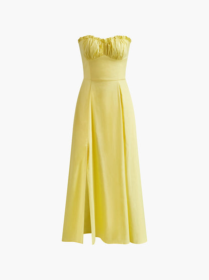 Damen Sommerkleid A-Linie mit Bustier Romantic Look