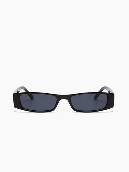 Damen Herren Retro Rechteckige Sonnenbrille