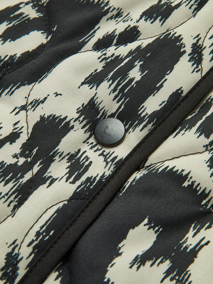 Damen Animal-Print Jacke Trendy Mode