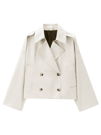 Damen Trenchcoat Elegant Zeitlos