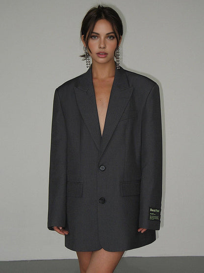 Damen Blazer Oversized Klassisch