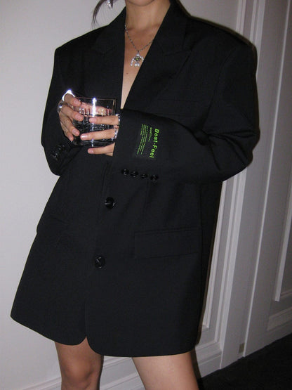 Damen Oversized Blazer Modern Trendig Großformat