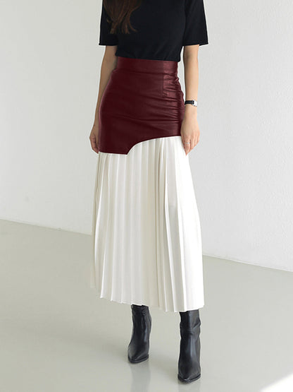 Damen Asymmetrischer Midi-Rock Sommerkleid