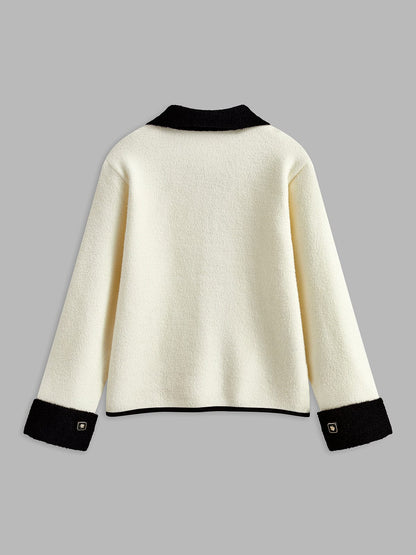 Stilvolle Damen Blazerjacke Kontrast