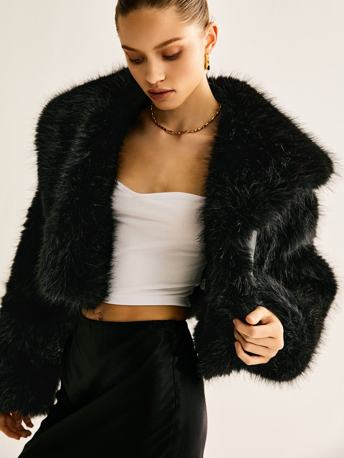 Damen Kunstpelzmantel Warm Winter - Norvielle