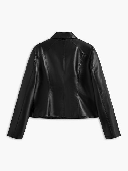 Damen Lederjacke Nieten