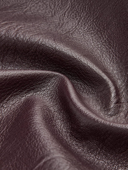 Damen Kunstlederjacke Rot Elegante Modern