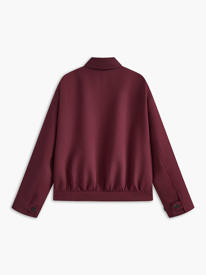 Damenjacke Elegante Rote Burgunder