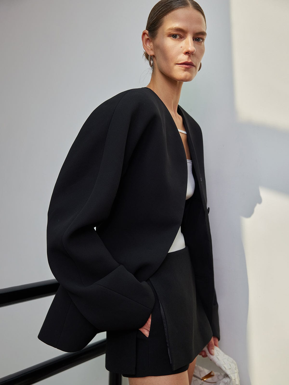 Damen Blazer Slim Fit Elegantes Design