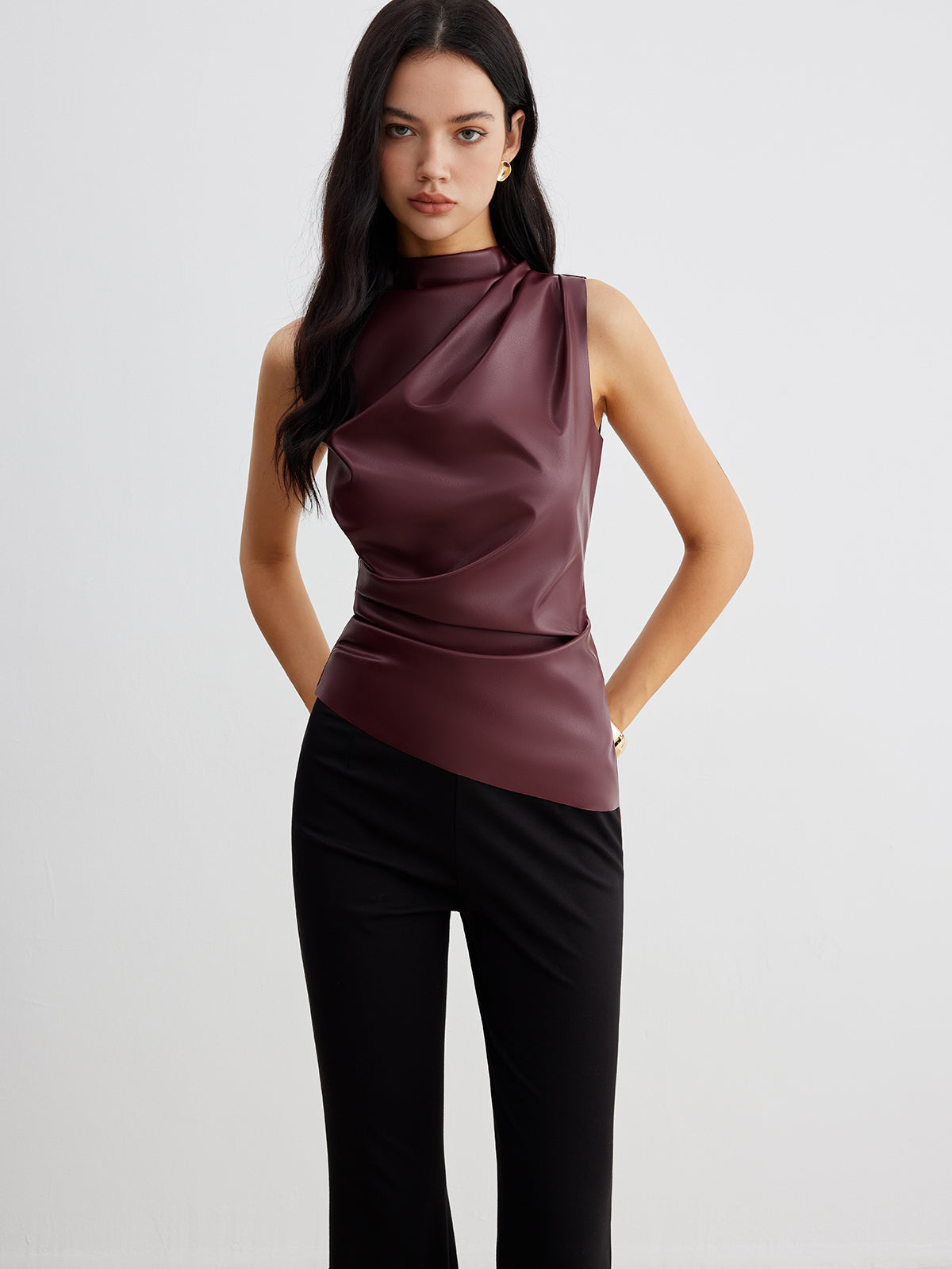 Damen Sommer- Ärmellos Modern Chic
