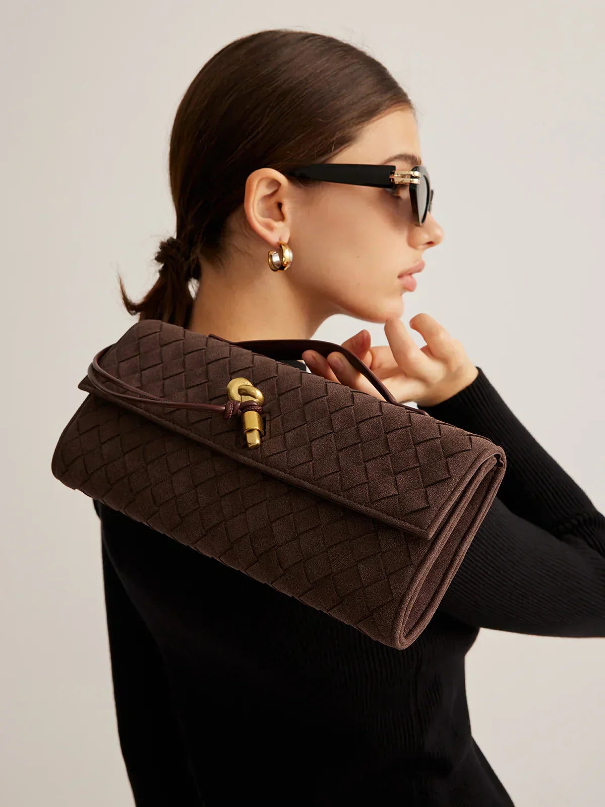Damen Clutch Gewebt