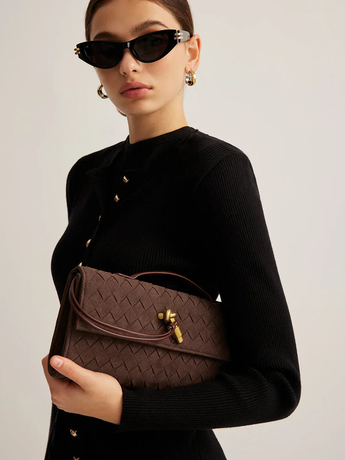 Damen Clutch Gewebt