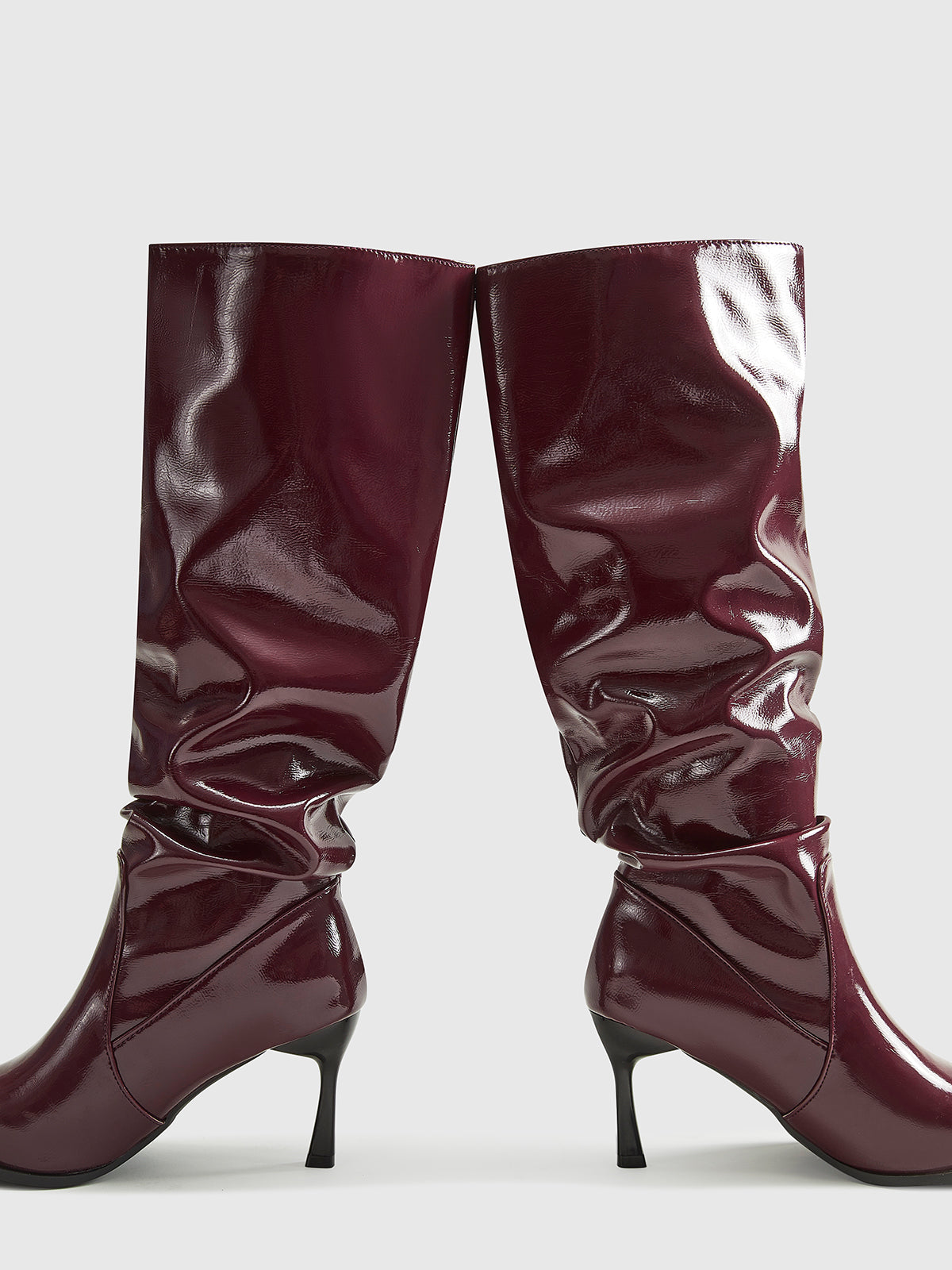 Damen Kniehohe Stiefel Stiletto