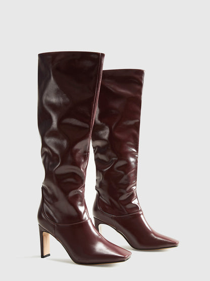 Damen Stiefeletten Blockabsatz Schuhe Mittelhöhe