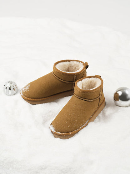 Schneestiefel Schafwolle Warm Damen