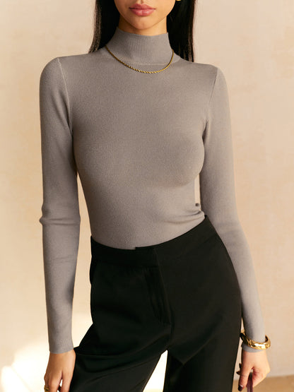 Damen Pullover Slimfit Warm Winter