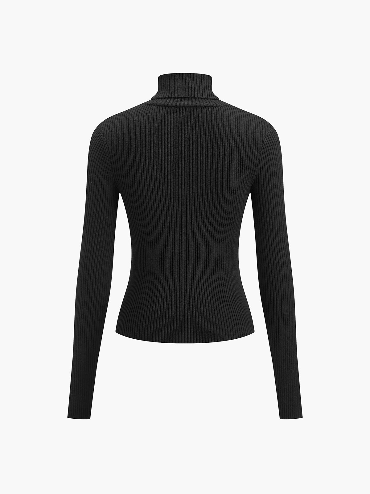 Damen Slim Fit Rollkragen Elegantes Oberteil