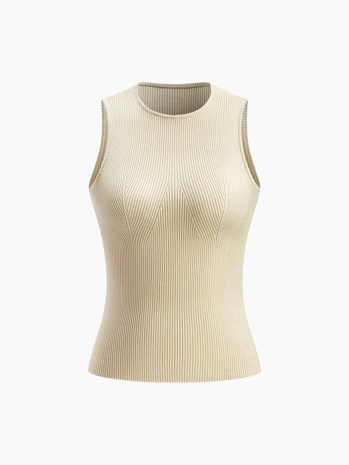 Damen Ärmelloses Tanktop Bodycon Rib