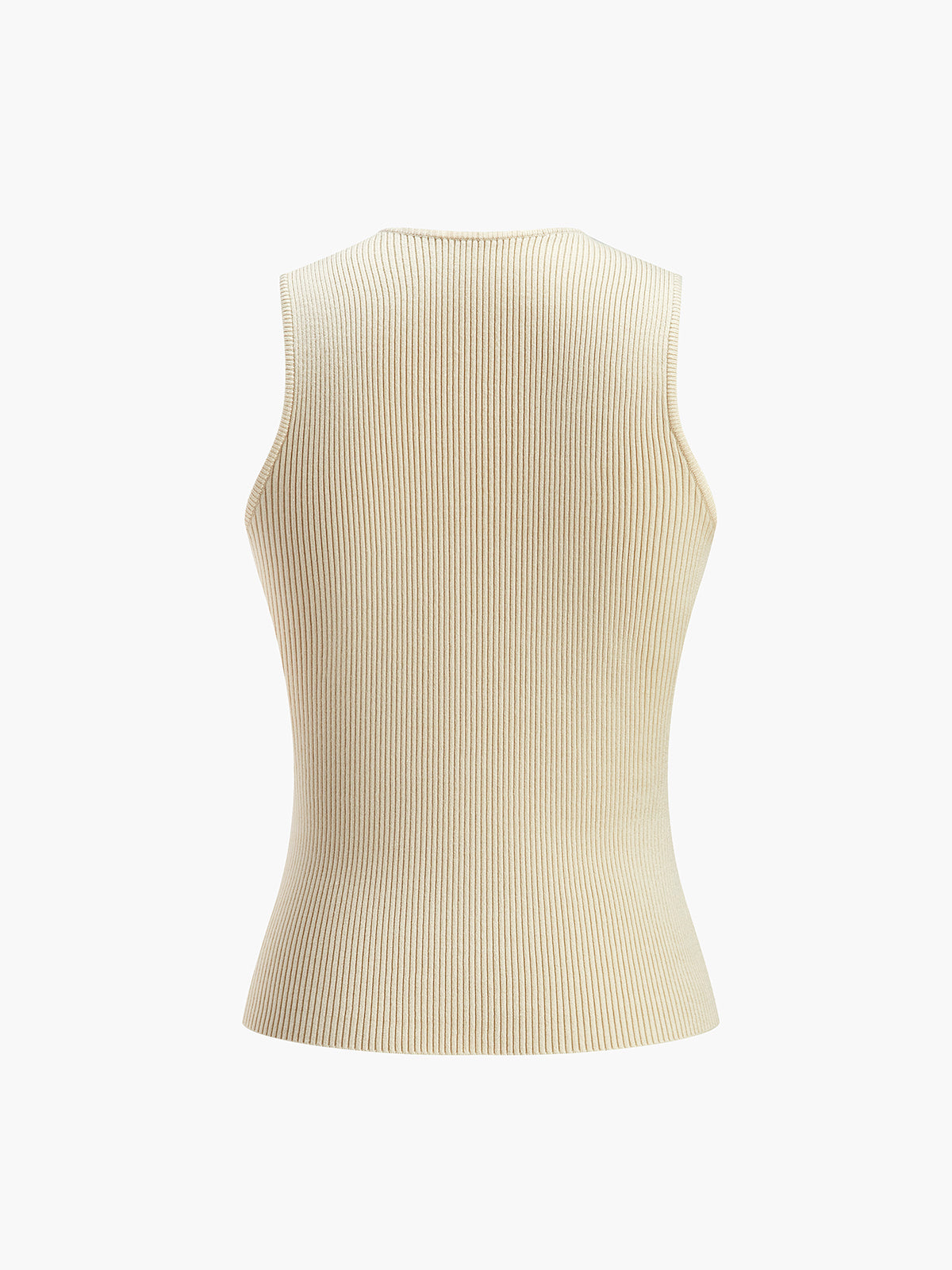 Damen Ärmelloses Tanktop Bodycon Rib