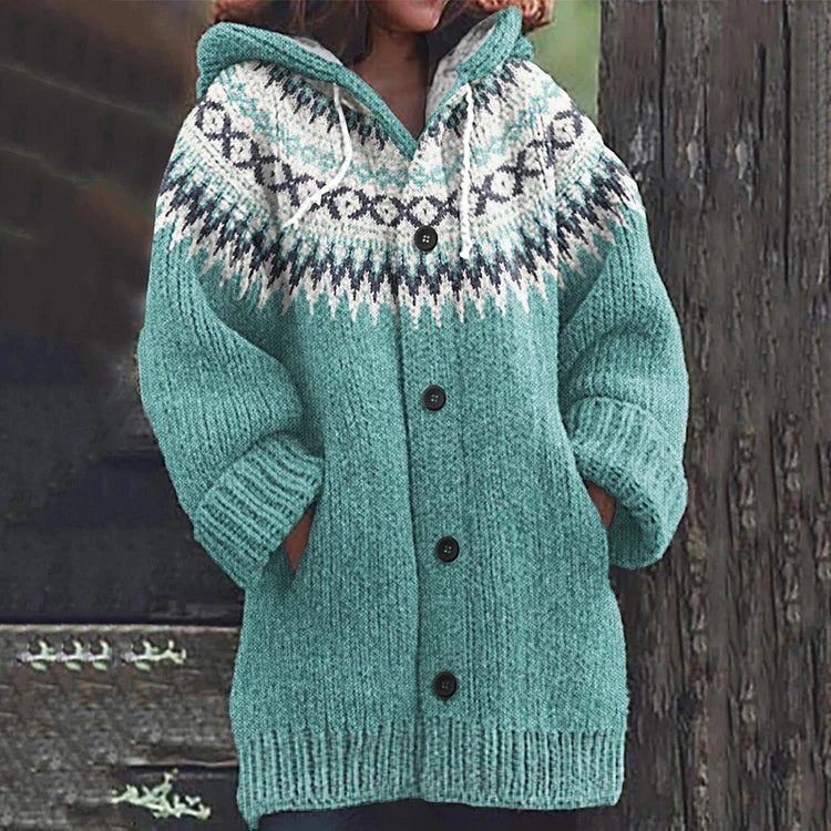 Damen Strickjacke Mit Knöpfen Bequem Warm