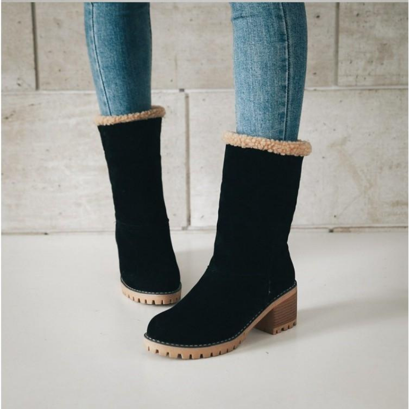 Damen Winterstiefel Warm Gefüttert Schneesicher