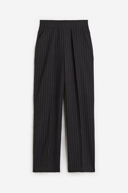 Damenhose Bequem Weit Komfort Bundfalten